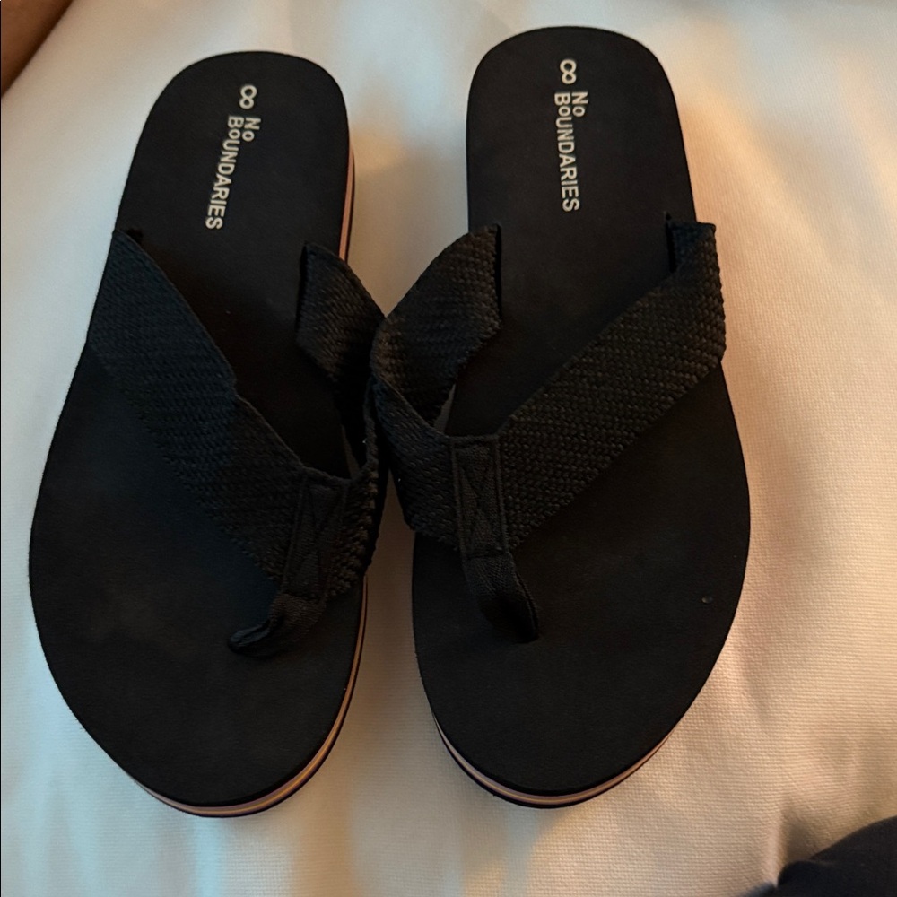 No Boundaries Black Sandals